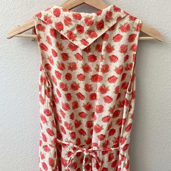 Vintage April Cornell Rose Dress - Picture 2 of 8